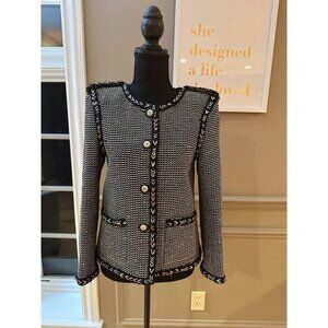 Chanel Black and Multicolor Fantasy Tweed Jacket